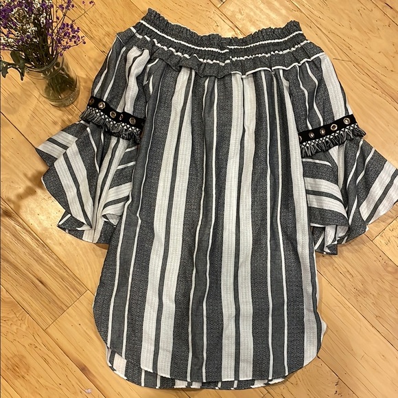 Misa Los Angeles Mini Off the Shoulder Dress - Picture 6 of 6